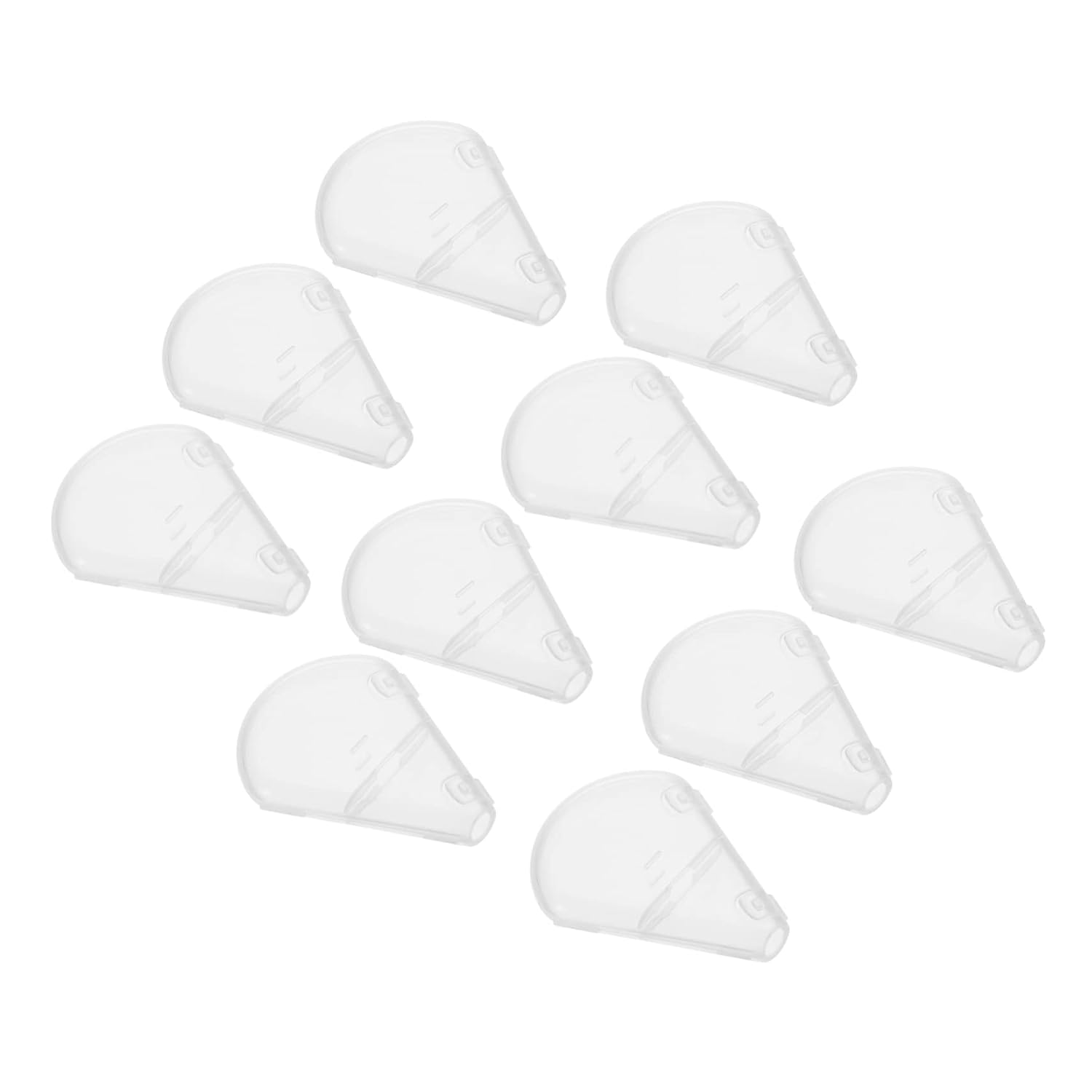 10Pcs Makeup Brush Covers Bristle Protector for Fan Highlighter Brush Travel-Friendly Makeup Supplies and Convenient Storage