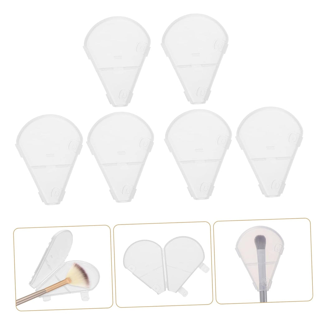 10Pcs Makeup Brush Covers Bristle Protector for Fan Highlighter Brush Travel-Friendly Makeup Supplies and Convenient Storage