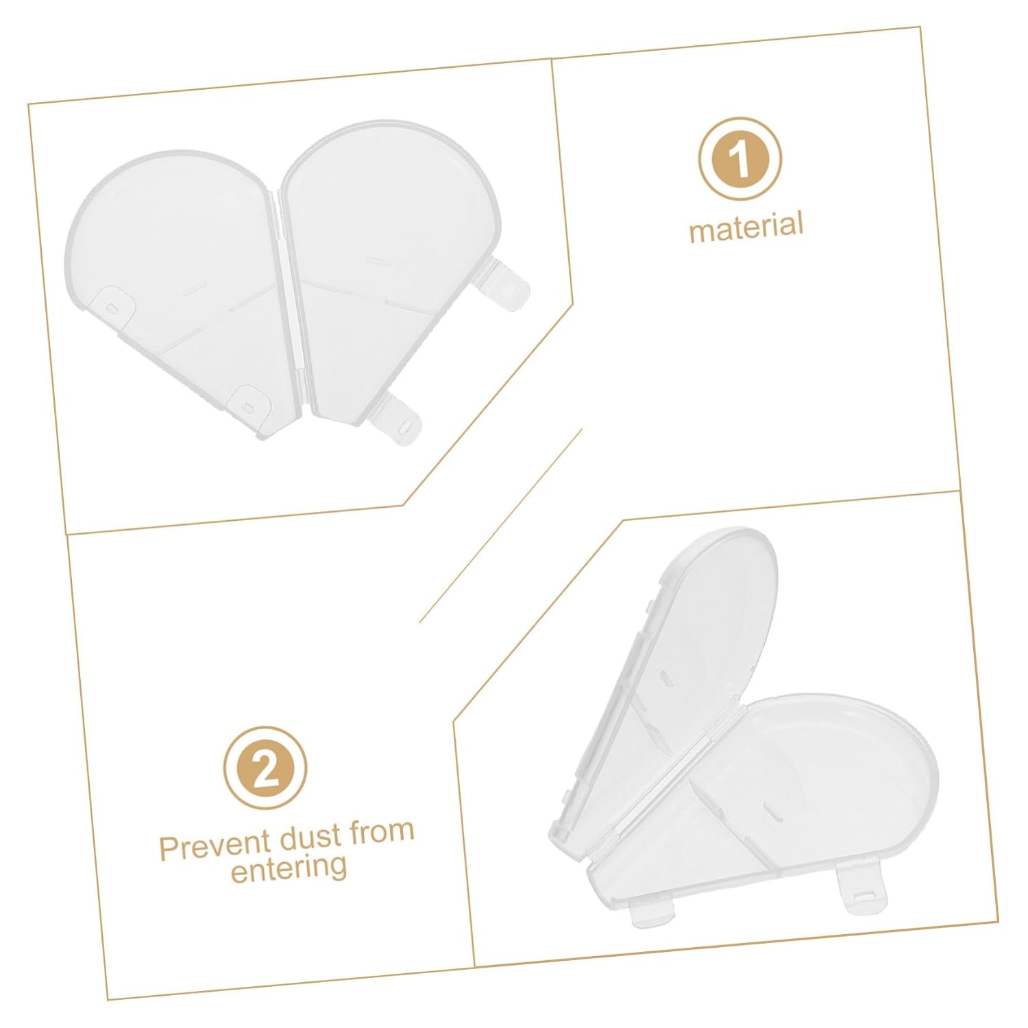 10Pcs Makeup Brush Covers Bristle Protector for Fan Highlighter Brush Travel-Friendly Makeup Supplies and Convenient Storage