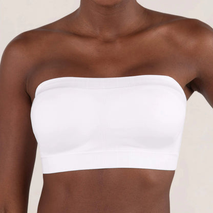 Shapermint Truekind Convertible Strapless Bandeau Bra with Wireless Comfort, Anti-Slip Grip & Removable Straps Fit Outfits Fabric Soft