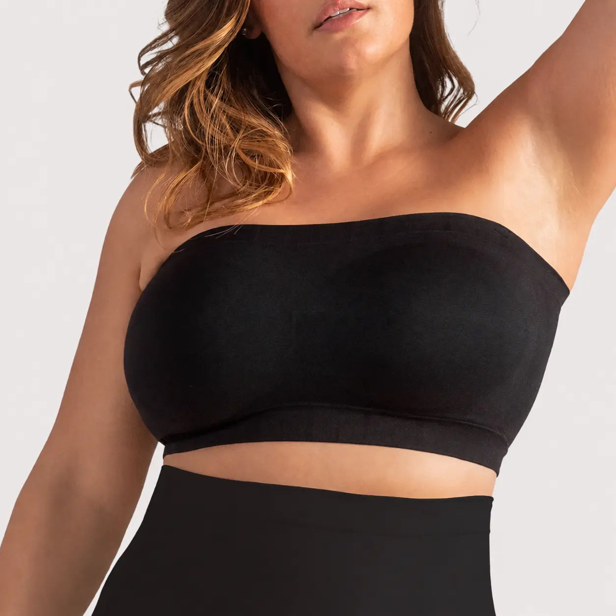 Shapermint Truekind Convertible Strapless Bandeau Bra with Wireless Comfort, Anti-Slip Grip & Removable Straps Fit Outfits Fabric Soft